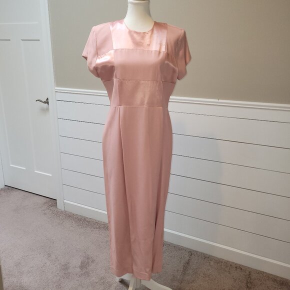 Elegant Pink-Rose Colored Spring-Summer Upscale Dress Size 10 - Picture 1 of 8